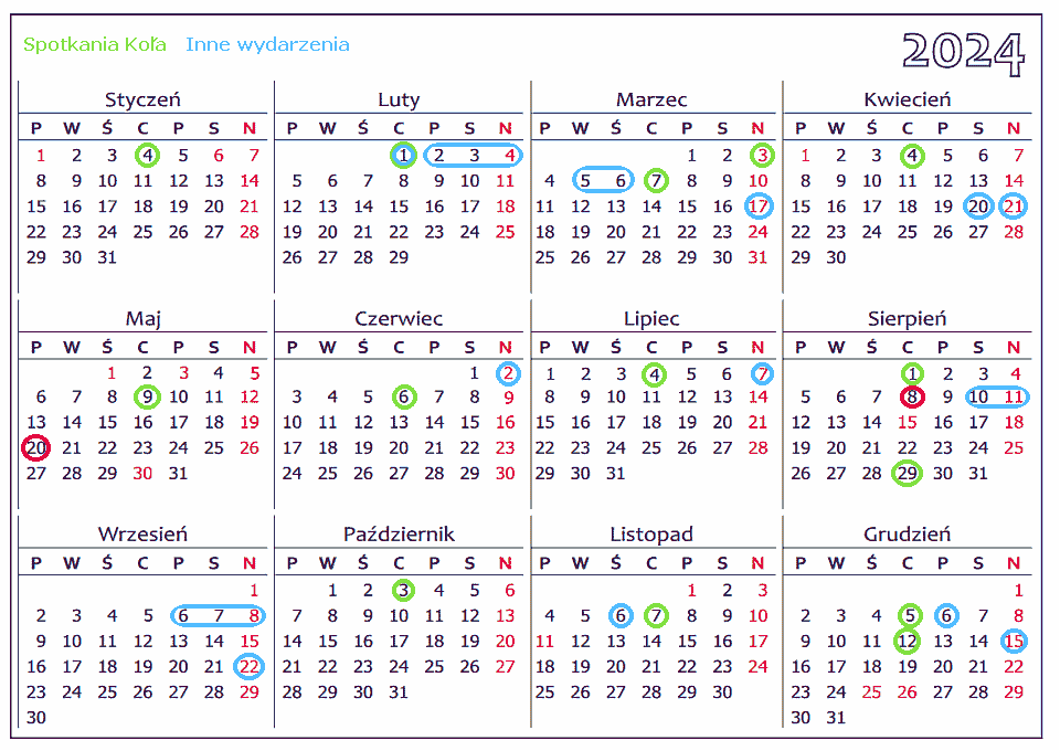 Kalendarz wydarze pszczelarskich 2023