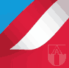 fragment logo: barwy narodowe i herb Aleksandrowa Ł.