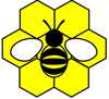 logo: pszczoa na plastrze